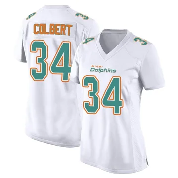 Women's Nike Miami Dolphins Jordan Colbert White Fashion Jersey - Game