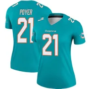 Women's Nike Miami Dolphins Jordan Poyer Aqua Jersey - Legend