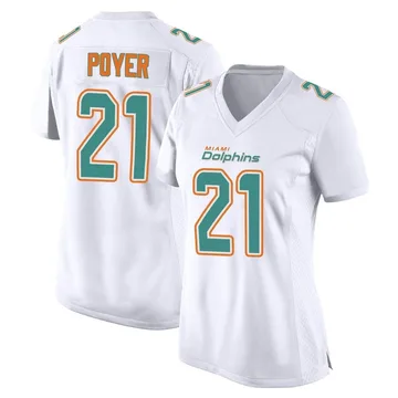 Women's Nike Miami Dolphins Jordan Poyer White Fashion Jersey - Game