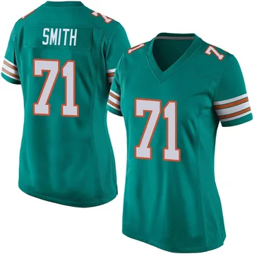 Women's Nike Miami Dolphins Kion Smith Aqua Alternate Jersey - Game