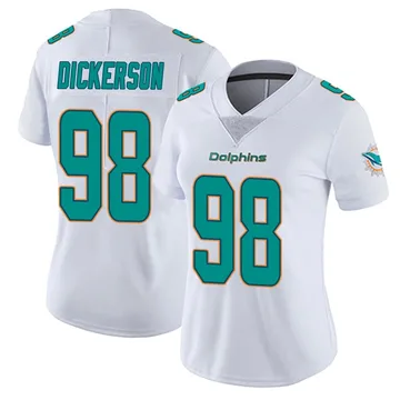 Women's Nike Miami Dolphins Matt Dickerson White limited Vapor Untouchable Jersey