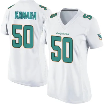 Women's Nike Miami Dolphins Mohamed Kamara White Jersey - Game