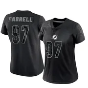 Women's Nike Miami Dolphins Neil Farrell Black Reflective Jersey - Limited