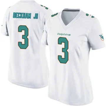 Women's Nike Miami Dolphins Odell Beckham Jr. White Jersey - Game