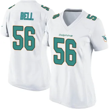 Women's Nike Miami Dolphins Quinton Bell White Jersey - Game