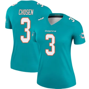 Women's Nike Miami Dolphins Robbie Chosen Aqua Jersey - Legend