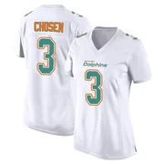 Women's Nike Miami Dolphins Robbie Chosen White Fashion Jersey - Game