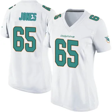 Women's Nike Miami Dolphins Robert Jones White Jersey - Game