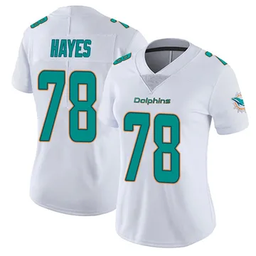 Women's Nike Miami Dolphins Ryan Hayes White limited Vapor Untouchable Jersey