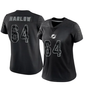 Women's Nike Miami Dolphins Sean Harlow Black Reflective Jersey - Limited