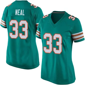 Women's Nike Miami Dolphins Siran Neal Aqua Alternate Jersey - Game