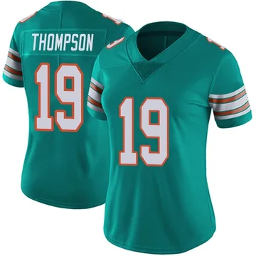 Women's Nike Miami Dolphins Skylar Thompson Aqua Alternate Vapor Untouchable Jersey - Limited