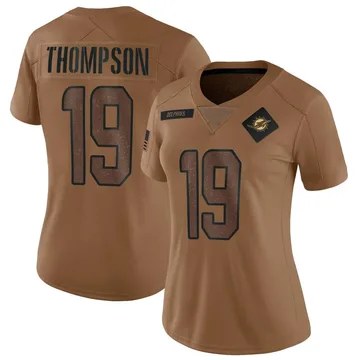 Women's Nike Miami Dolphins Skylar Thompson Brown 2023 Salute To Service Jersey - Limited