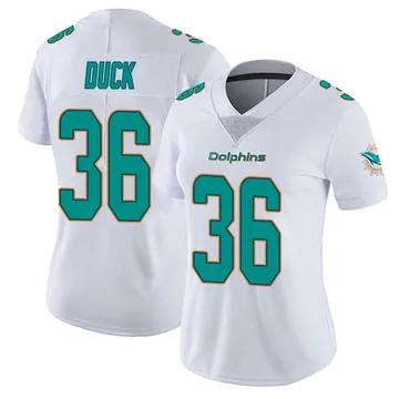 Women's Nike Miami Dolphins Storm Duck White limited Vapor Untouchable Jersey