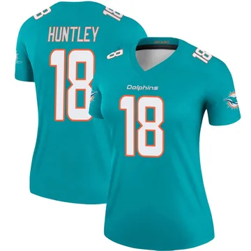 Women's Nike Miami Dolphins Tyler Huntley Aqua Jersey - Legend