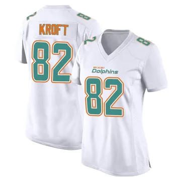 Women's Nike Miami Dolphins Tyler Kroft White Fashion Jersey - Game