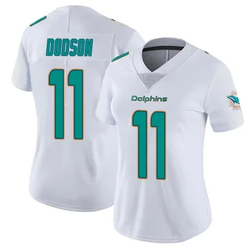 Women's Nike Miami Dolphins Tyrel Dodson White limited Vapor Untouchable Jersey