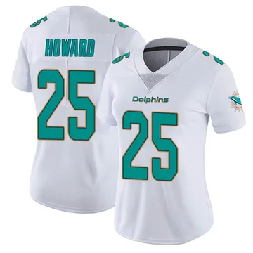 Women's Nike Miami Dolphins Xavien Howard White limited Vapor Untouchable Jersey -