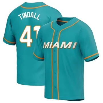 Men's Nike Channing Tindall Aqua Miami Dolphins Game Player Jersey