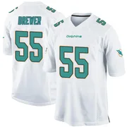 Youth Nike Miami Dolphins Aaron Brewer White Jersey - Game