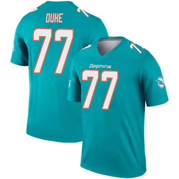 Youth Nike Miami Dolphins Adam Joseph Duhe Aqua Inverted Jersey - Legend