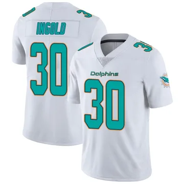 Youth Nike Miami Dolphins Alec Ingold White limited Vapor Untouchable Jersey -