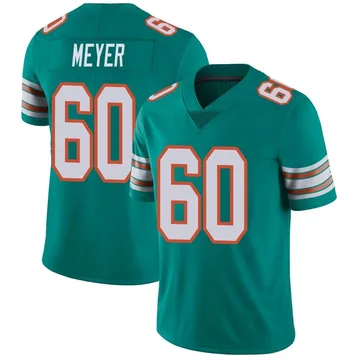 Youth Nike Miami Dolphins Andrew Meyer Aqua Alternate Vapor Untouchable Jersey - Limited