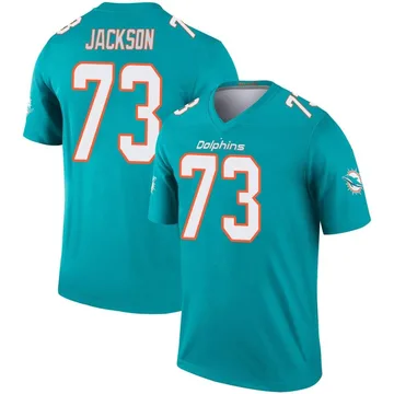 Youth Nike Miami Dolphins Austin Jackson Aqua Jersey - Legend