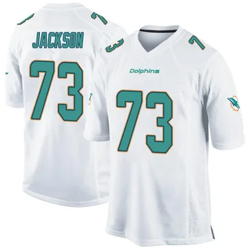 Youth Nike Miami Dolphins Austin Jackson White Jersey - Game