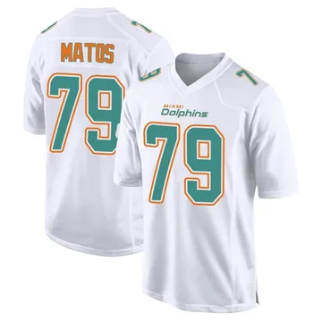 Youth Nike Miami Dolphins Bayron Matos White Fashion Jersey - Game