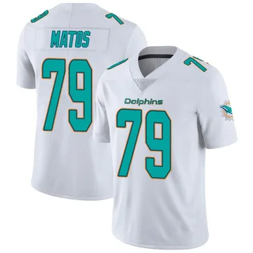 Youth Nike Miami Dolphins Bayron Matos White limited Vapor Untouchable Jersey