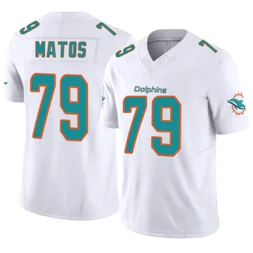 Youth Nike Miami Dolphins Bayron Matos White Vapor F.U.S.E. Jersey - Limited