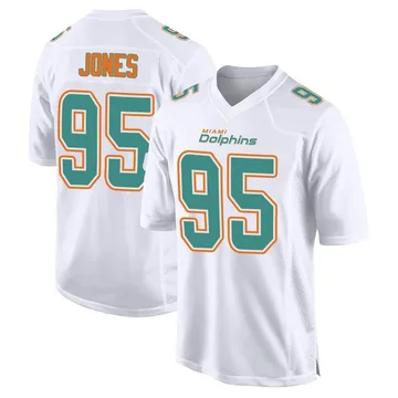 Youth Nike Miami Dolphins Benito Jones White Fashion Jersey - Game