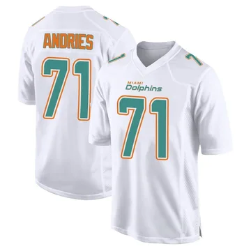 Youth Nike Miami Dolphins Blaise Andries White Fashion Jersey - Game