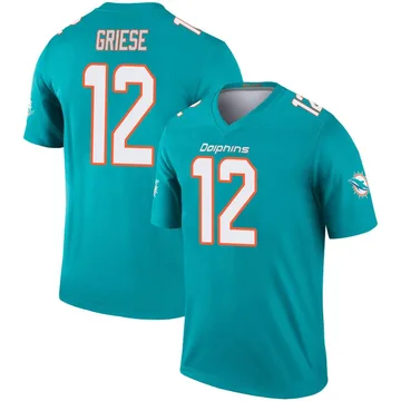 Youth Nike Miami Dolphins Bob Griese Aqua Inverted Jersey - Legend