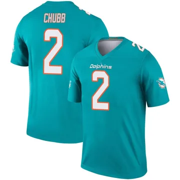 Youth Nike Miami Dolphins Bradley Chubb Aqua Jersey - Legend