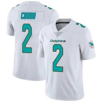 Men's Nike Bradley Chubb Aqua Miami Dolphins Game Player Jersey