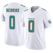 Youth Nike Miami Dolphins Braxton Berrios White Vapor F.U.S.E. Jersey - Limited