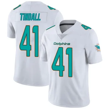 Men's Nike Channing Tindall Aqua Miami Dolphins Game Player Jersey