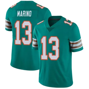 Youth Nike Miami Dolphins Dan Marino Aqua Alternate Vapor Untouchable Jersey - Limited