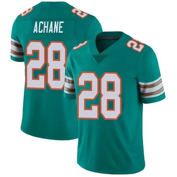 Youth Nike Miami Dolphins De'Von Achane Aqua Alternate Vapor Untouchable Jersey - Limited