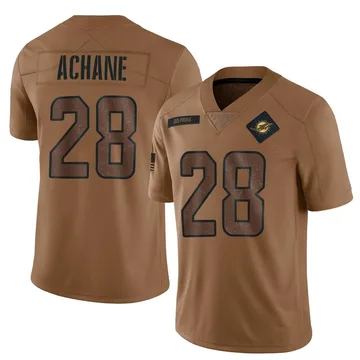 Youth Nike Miami Dolphins De'Von Achane Brown 2023 Salute To Service Jersey - Limited