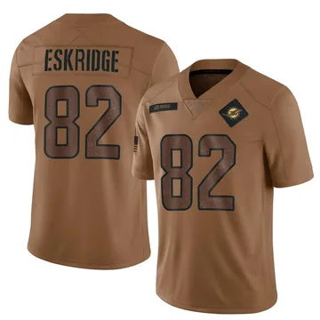 Youth Nike Miami Dolphins Dee Eskridge Brown 2023 Salute To Service Jersey - Limited