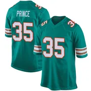 Youth Nike Miami Dolphins Deneric Prince Aqua Alternate Jersey - Game