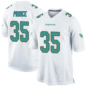 Youth Nike Miami Dolphins Deneric Prince White Jersey - Game