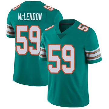 Youth Nike Miami Dolphins Derrick McLendon Aqua Alternate Vapor Untouchable Jersey - Limited