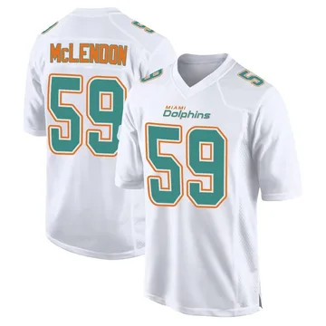 Youth Nike Miami Dolphins Derrick McLendon White Fashion Jersey - Game