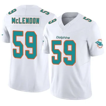 Youth Nike Miami Dolphins Derrick McLendon White Vapor F.U.S.E. Jersey - Limited