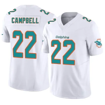 Youth Nike Miami Dolphins Elijah Campbell White Vapor F.U.S.E. Jersey - Limited