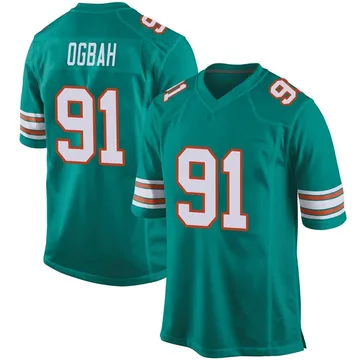 Youth Nike Miami Dolphins Emmanuel Ogbah Aqua Alternate Jersey - Game